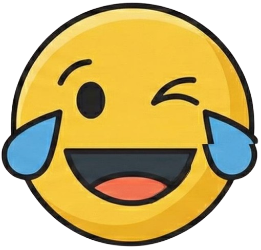 Laughing emoji with tears icon