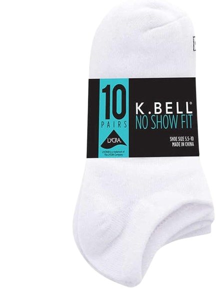 Ladies - No Show Sock - 10 Pair Pack